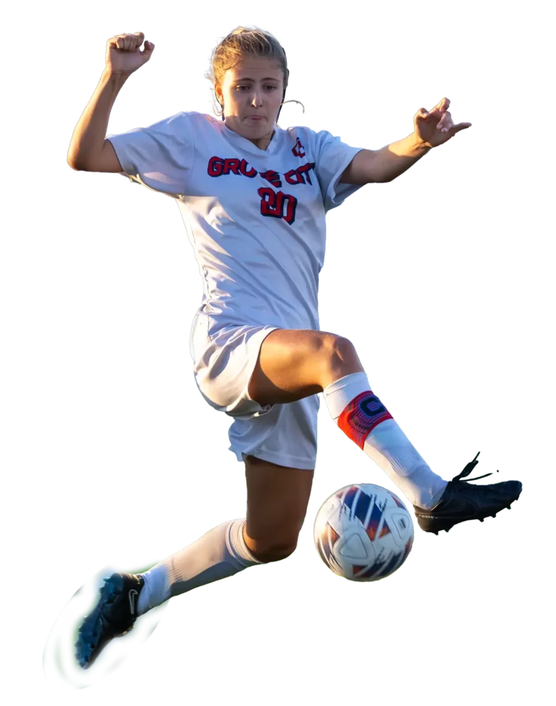 Sage Ford playing soccer