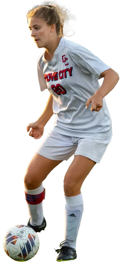 Sage Ford playing soccer
